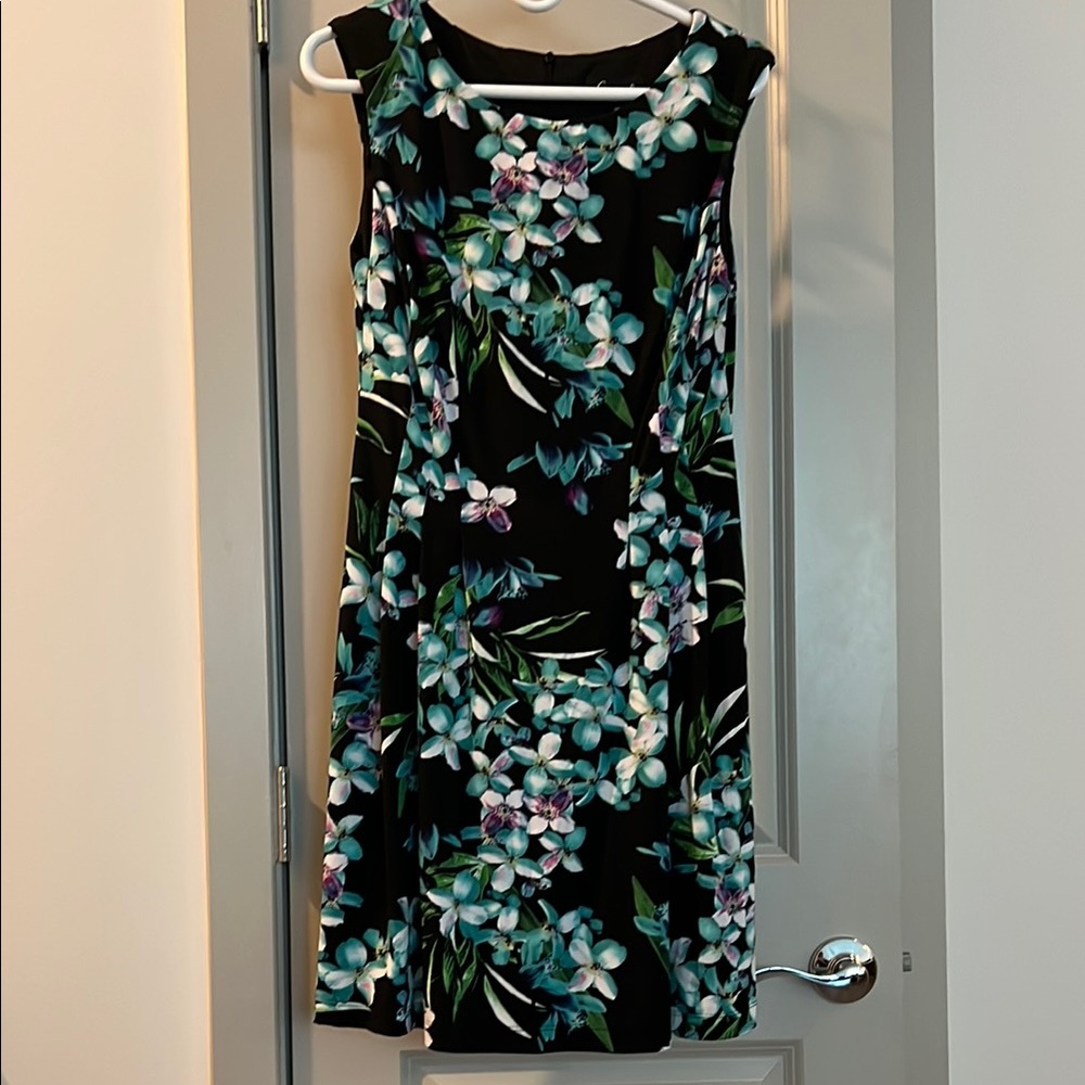 Connected Apparel Blue Green Sleeveless Sundress